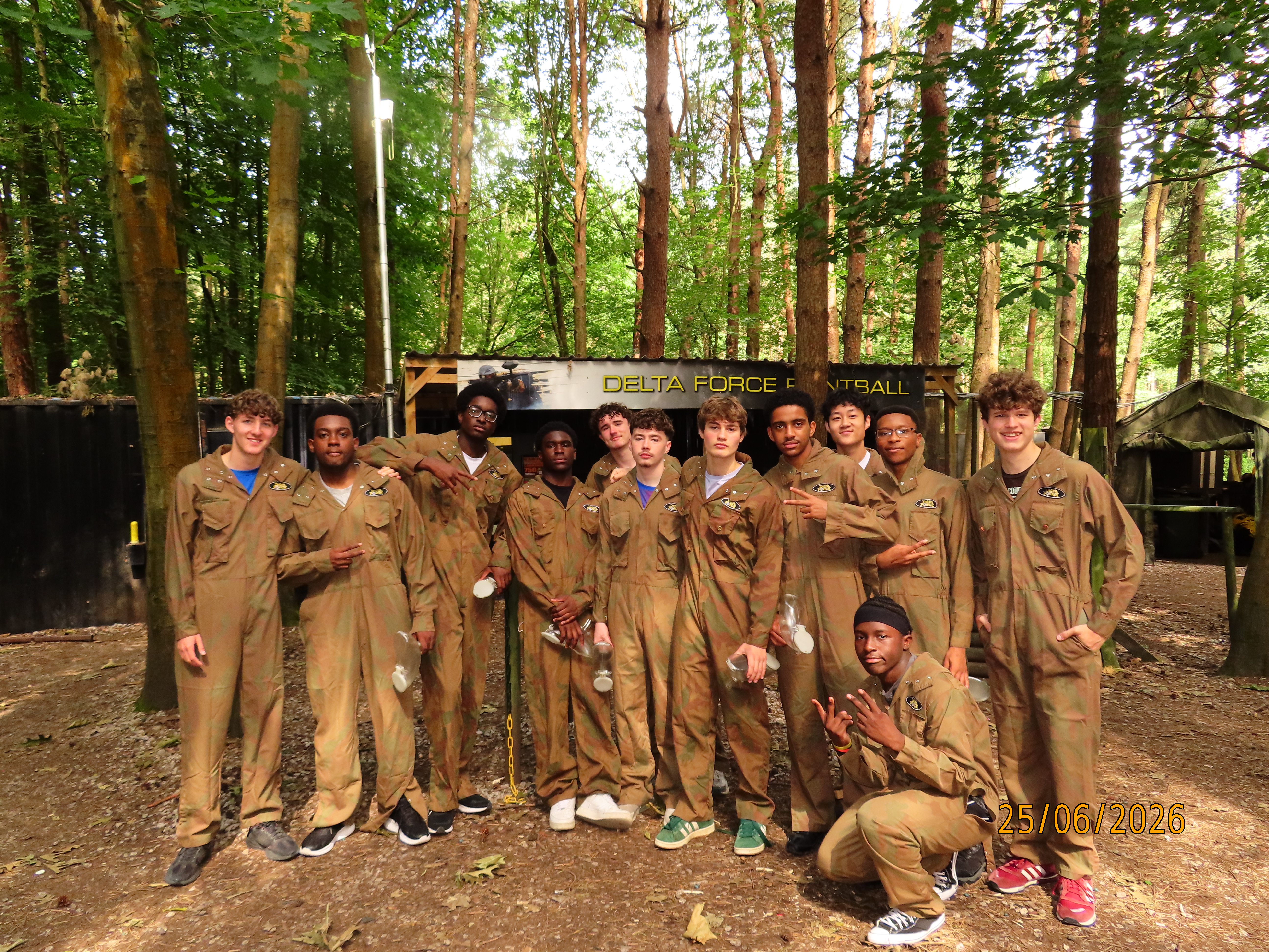 Lower Sixth on a Paintballing Adventure